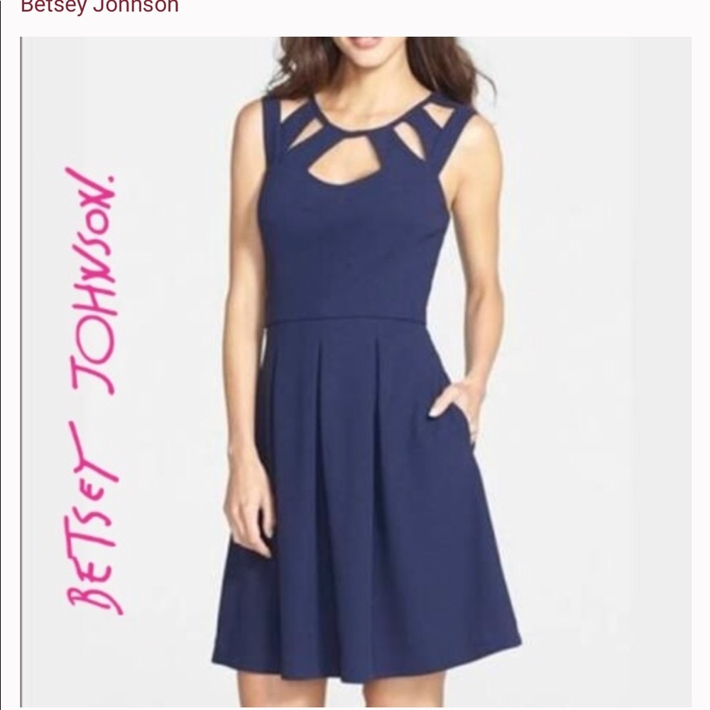 Betsey Johnson dress with cutout neckline